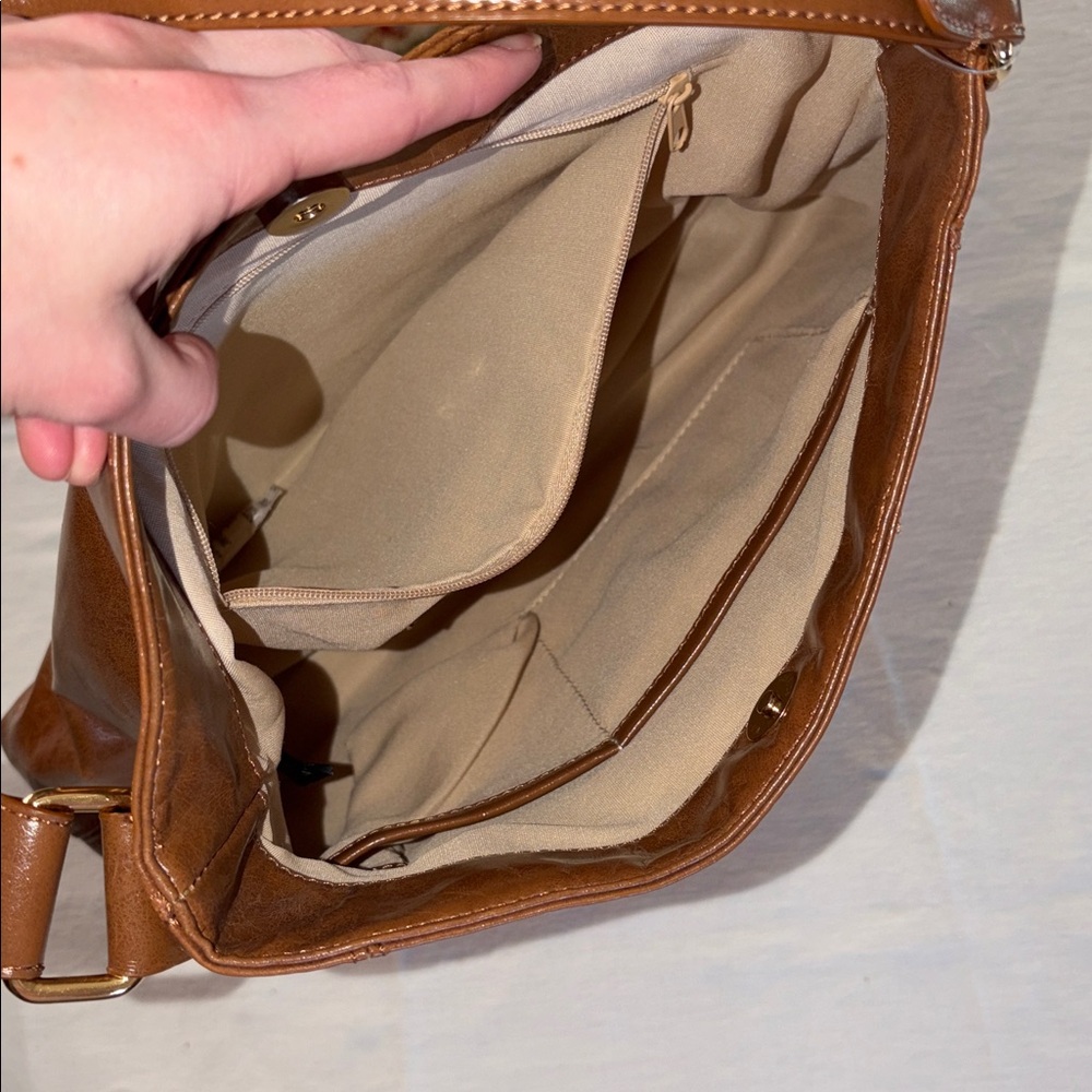 NWT Nine West beautiful brown hobo bag - Picture 8 of 12